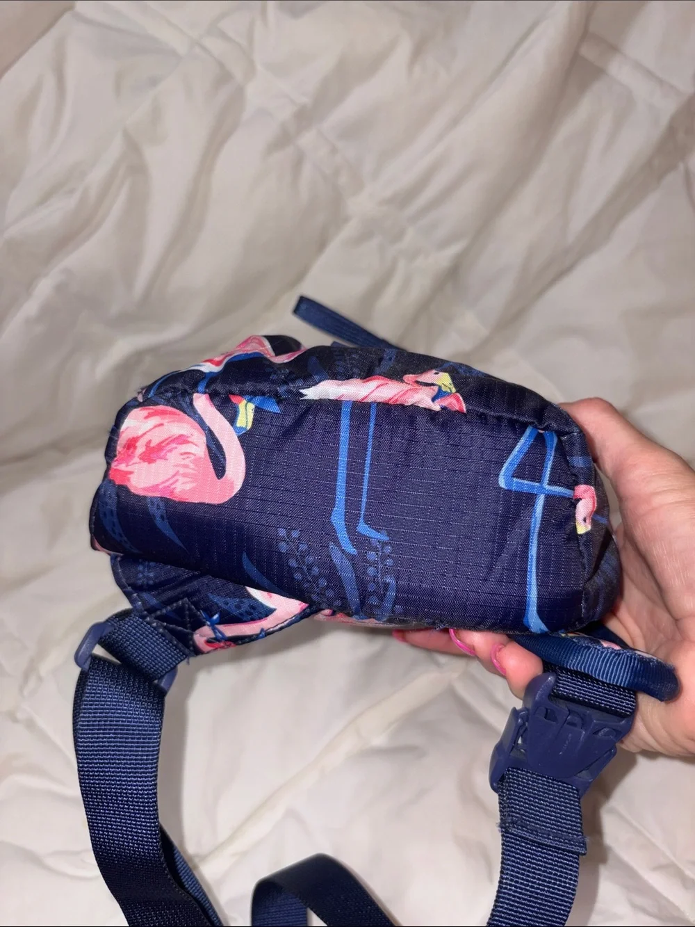 NWOT Vera Bradley Flamingo Party Mini Sling Backpack in Ripstop
